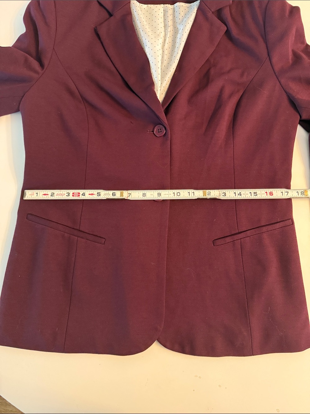 Cleo tailored blazer in a rich plum purple Size 8 - Picture 8 of 11